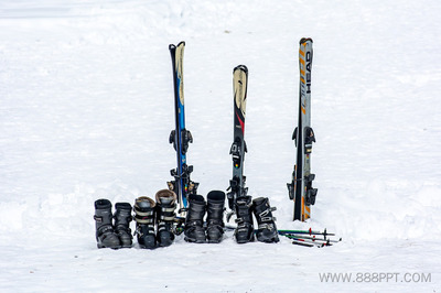 滑雪, 滑雪靴, 设备, 运动, 冬天, 雪, 白, 假期, 太阳